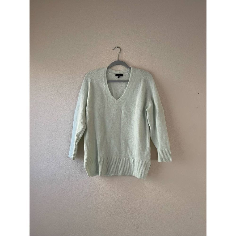 J crew oversized wool and alpaca v‎ neck sweater xxs